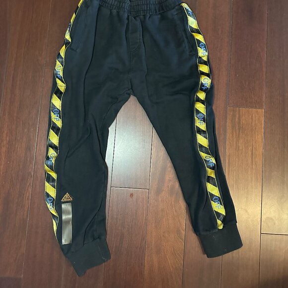 Off-White Men’s Track Pants – Black/Yellow – Size XXL - Picture 1 of 15